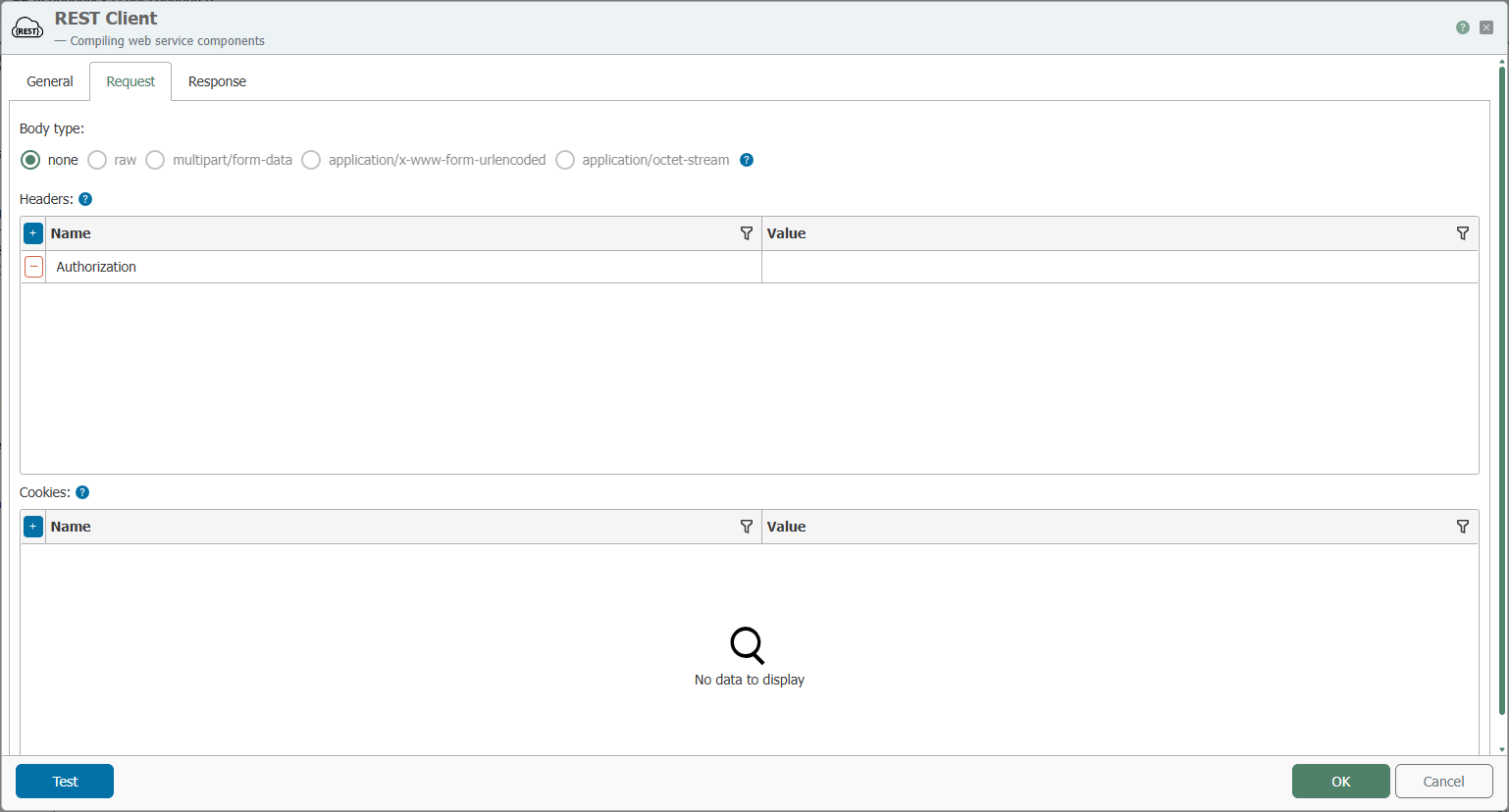 REST Client Transfer Object – Request