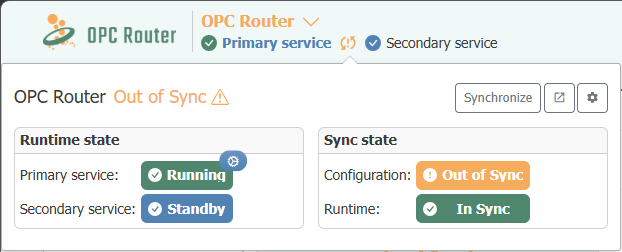 Project Synchronization Dialog