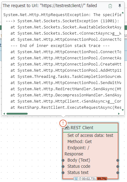 Error message