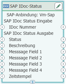 SAP IDoc Status Transfer Object – Inputs and Outputs