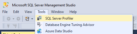 SQL Server Profiler in Management Studio